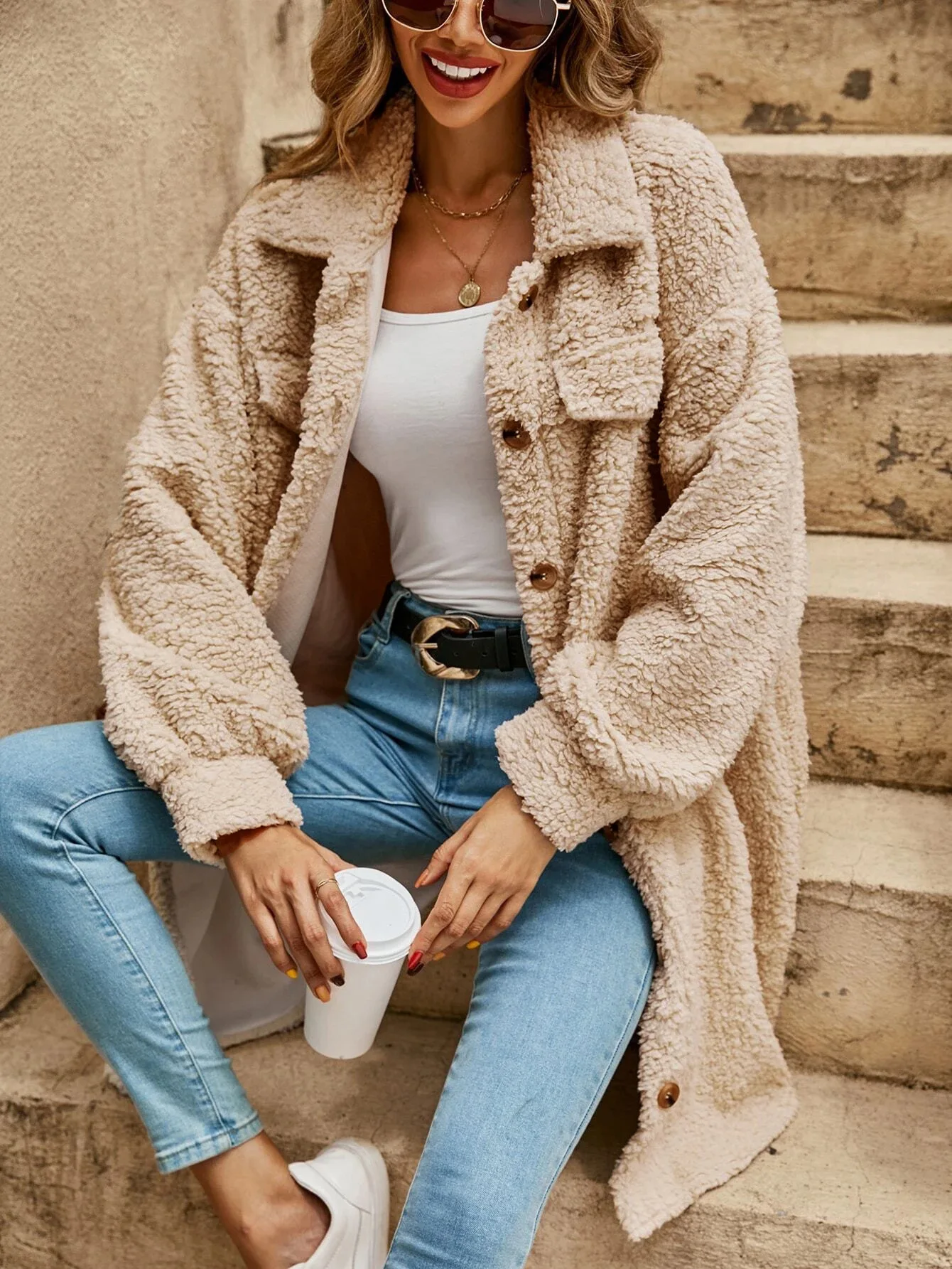 Lila Button Down Long Cardigan - Soft Knit, Lightweight Layer, All-Season Style