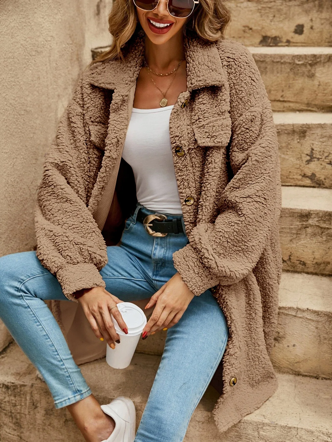 Lila Button Down Long Cardigan - Soft Knit, Lightweight Layer, All-Season Style
