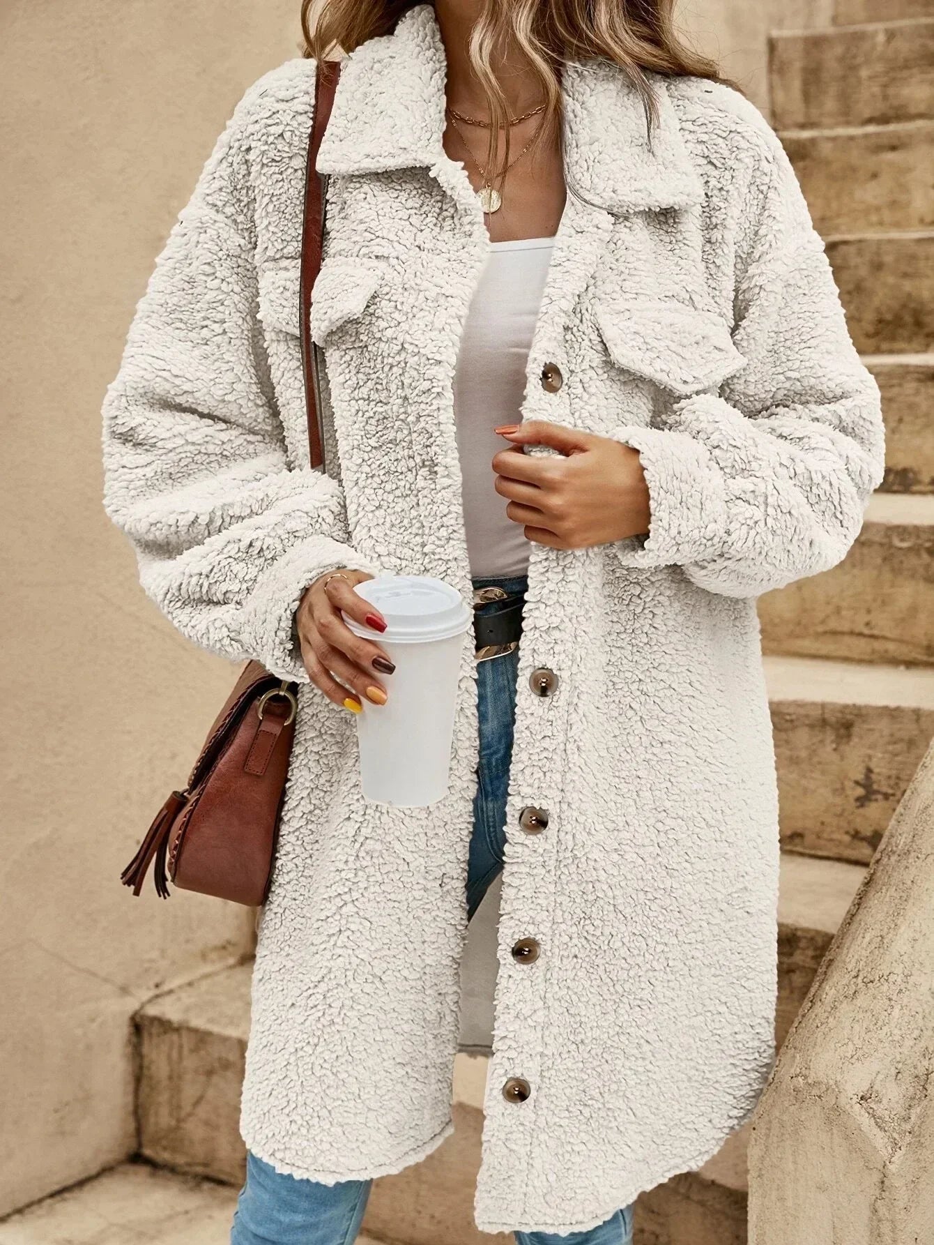 Lila Button Down Long Cardigan - Soft Knit, Lightweight Layer, All-Season Style
