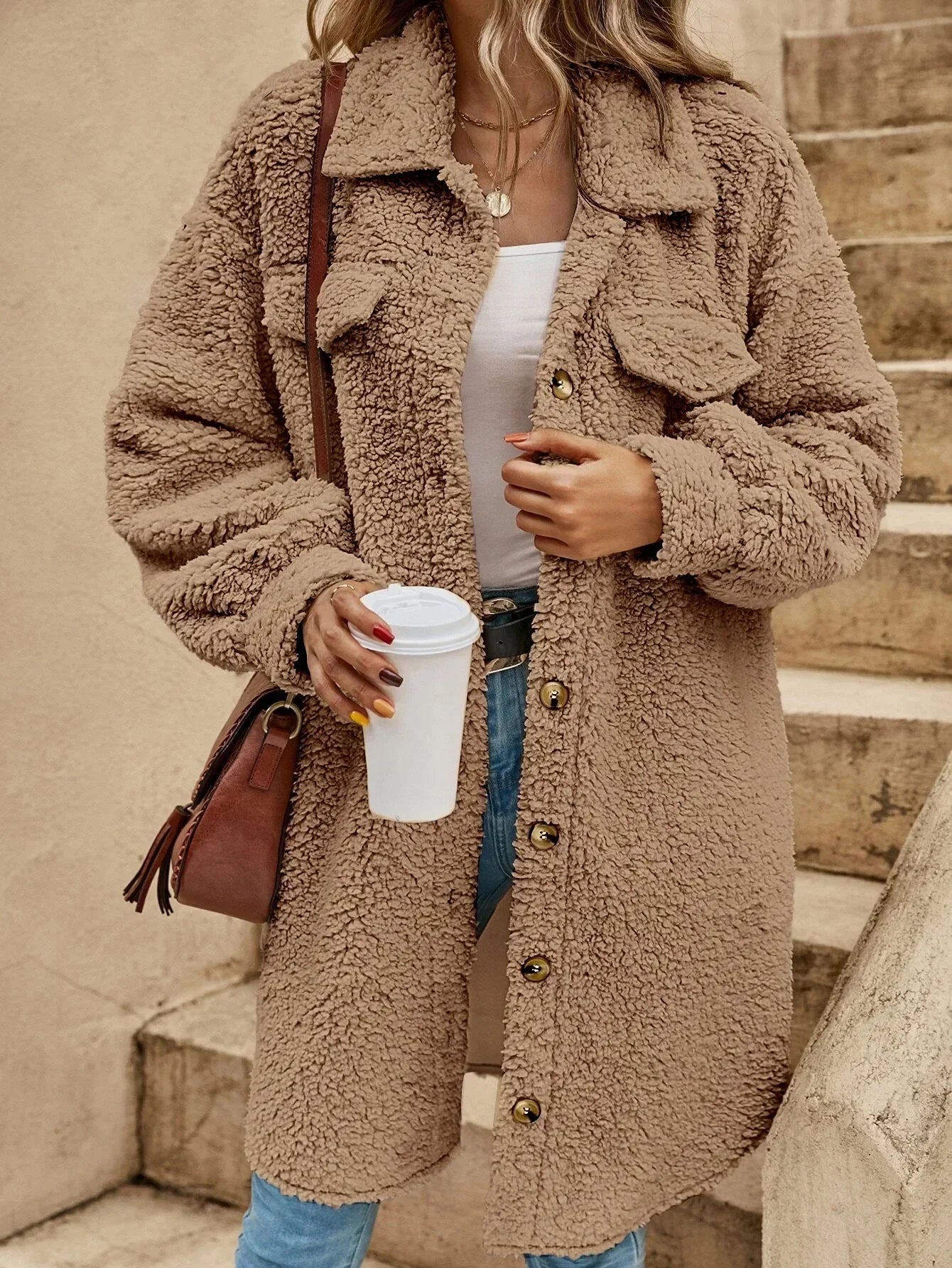 Lila Button Down Long Cardigan - Soft Knit, Lightweight Layer, All-Season Style