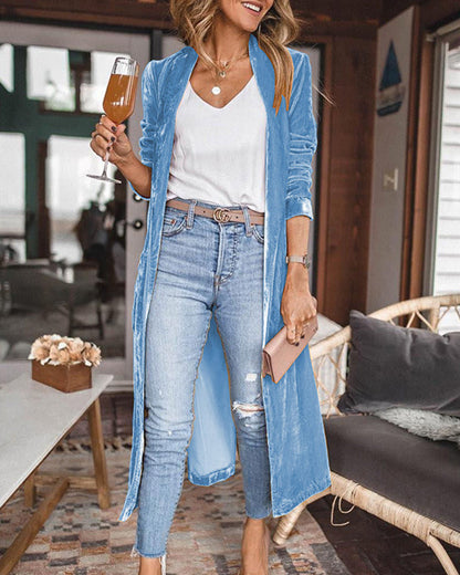 Long duster cardigan for women